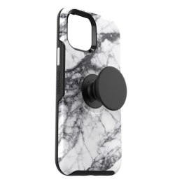 OtterBox Symmetry POP - obudowa ochronna z PopSockets do iPhone 12 mini (white marble) [P]