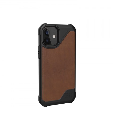 UAG Metropolis LT LTHR ARMR - skórzana obudowa ochronna do iPhone 12 mini (brown) [go] [P]