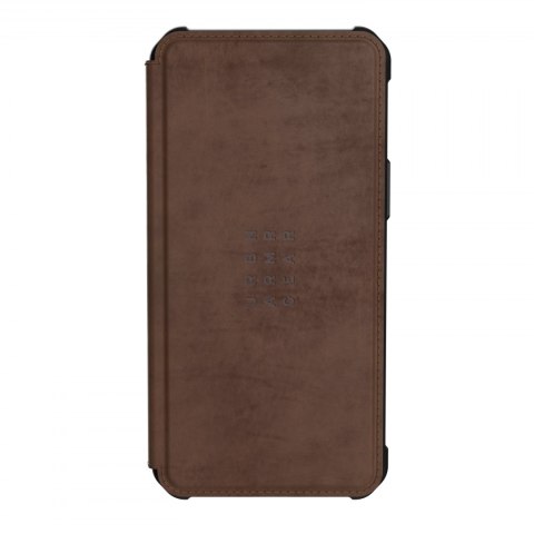 UAG Metropolis LTHR ARMR - skórzana obudowa ochronna z klapką do iPhone 12 Pro Max (brown) [go] [P]