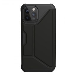 UAG Metropolis SATN ARMR - obudowa ochronna z klapką do iPhone 12 Pro Max (black) [go] [P]