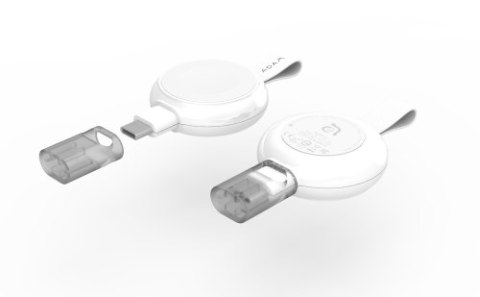 Adam Elements Omnia A1 - bezprzewodowa magnetyczna ładowarka do Apple Watch USB-C (white)