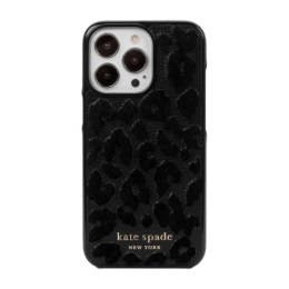 Kate Spade New York Wrap - etui ochronne do iPhone 13 Pro (Leopard Flocked Black) [P]