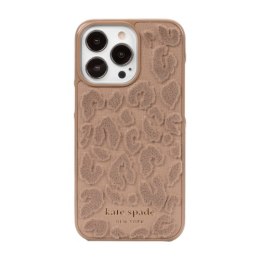 Kate Spade New York Wrap - etui ochronne do iPhone 13 Pro (Leopard Flocked Light Fawn) [P]