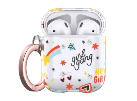 KeyBudz Elevate Swarovski - etui ochronne do AirPods 1/2 (girl power theme)