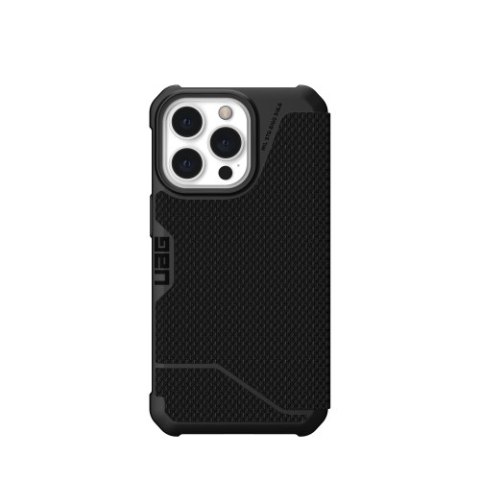 UAG Metropolis - obudowa ochronna z klapką do iPhone 13 Pro (kevlar-black) [go]