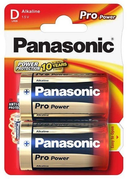 PANASONIC BATERIA ALKALICZNA LR20 PRO POWER - 2 szt blister