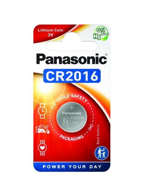 PANASONIC BATERIA LITOWA CR2016 - 1szt blister