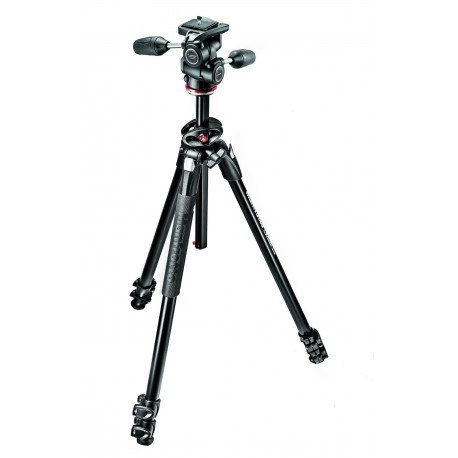 ZESTAW STATYW MANFROTTO 290 DUAL Z GŁOWICĄ MH804-3W