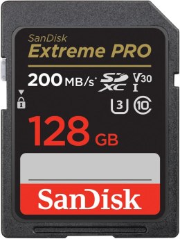 KARTA SANDISK EXTREME PRO SDXC 128GB 200/90 MB/s C10 V30 UHS-I U3