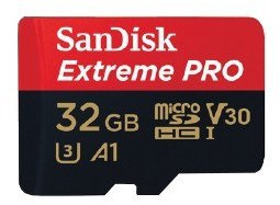 KARTA SANDISK EXTREME PRO microSDHC 32GB 100/90 MB/s A1 C10 V30 UHS-I U3