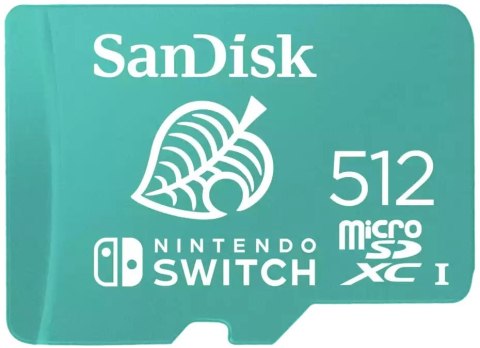 KARTA SANDISK NINTENDO SWITCH microSDXC 512 GB 100/90 MB/s V30 UHS-I U3