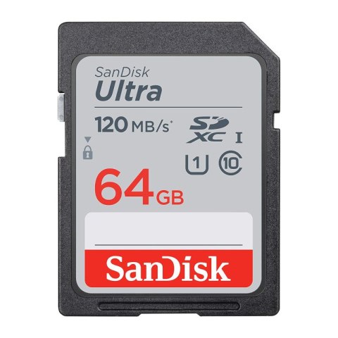 KARTA SANDISK ULTRA SDXC 64GB 120MB/s UHS-I Class 10