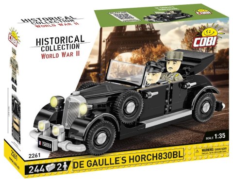 KLOCKI COBI HC WWII 2261 SAMOCHÓD DE GAULLE'S 1936 HORCH 830BL 244 kl.