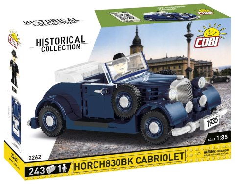 KLOCKI COBI HC WWII 2262 SAMOCHÓD 1935 HORCH 830 CABRIOLET 244 KL.