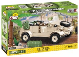 KLOCKI COBI HC WWII 2402 SAMOCHÓD VW TYPE 82 KUBELWAGEN 195 KL.