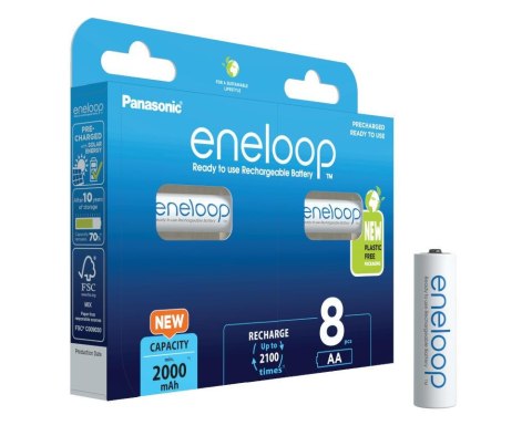 PANASONIC ENELOOP AA 2000mAh 8 szt