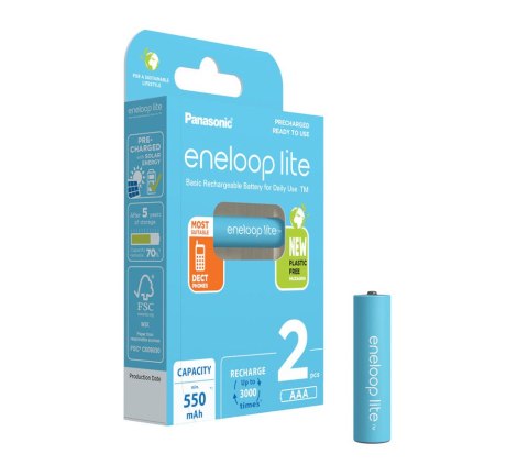 PANASONIC ENELOOP LITE AAA 550mAh 2 szt