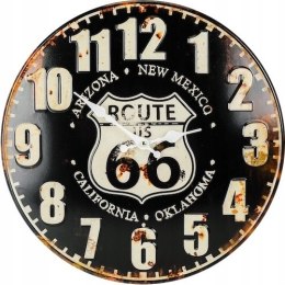 Zegar ścienny VINTAGE RETRO ROUTE 66 Loft Metal 40cm