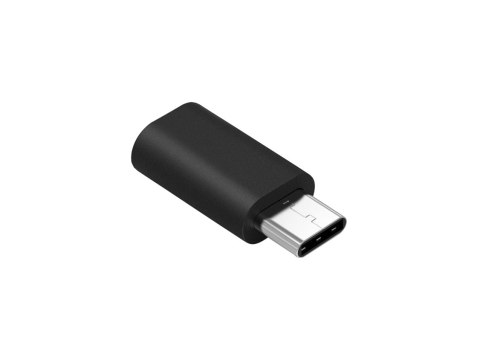 Adapter Przejściówka Micro USB - USB typu C Czarny