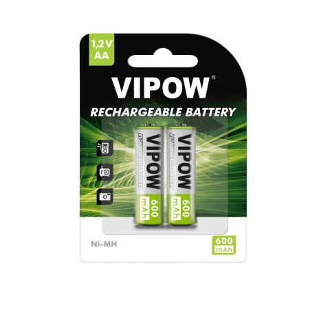 Akumulatorki VIPOW R06 600 mAh Ni-MH 2szt/bl