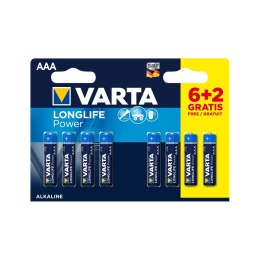 Bateria alkaliczna VARTA LR03 LONGLIFE 8szt./bl.