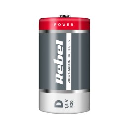 Baterie REBEL GREENCELL R20 2szt/bl