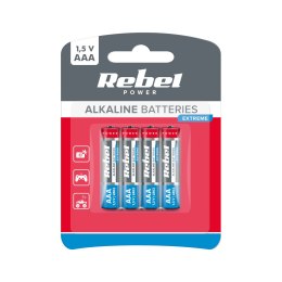 Baterie alkaliczne REBEL EXTREME LR03 4szt./bl.