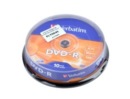 DVD-R VERBATIM 4,7GB 16X CAKE-10szt.