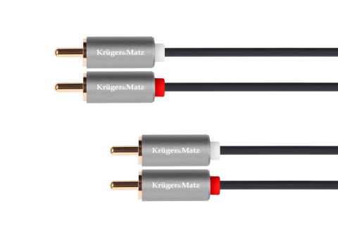 Kabel 2RCA-2RCA 3m Kruger&Matz Basic