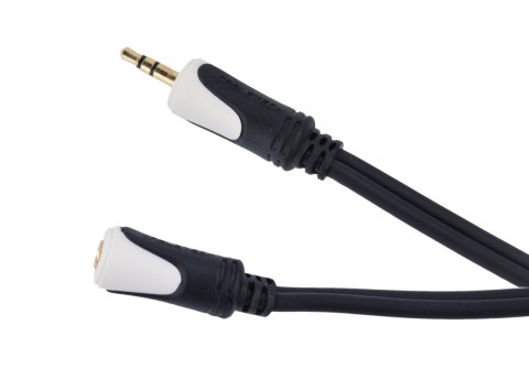 Kabel 3.5 wtyk stereo - 3.5 gniazdo stereo 1.0m Cabletech Basic Edition