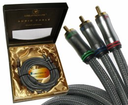 Kabel 3RCA-3RCA Component 1.8m Cabletech Gold Edition