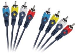 Kabel 4RCA-4RCA 1.8m łezka