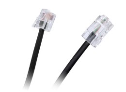 Kabel 8P4C - 6P4C, 3m, czarny