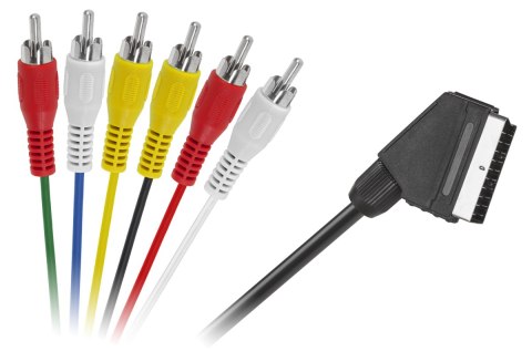 Kabel EURO - 6 x RCA 3,0m