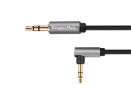 Kabel jack 3.5 wtyk kątowy stereo - 3.5 wtyk stereo 1.8m Kruger&Matz Basic