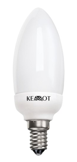 Kompaktowa lampa fluorescencyjna świeca 7W E14, 2700K