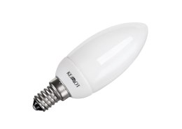 Kompaktowa lampa fluorescencyjna (świetlówka) świeca 8W, E14, 2700K