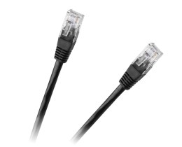 Patchcord kabel UTP 8c wtyk-wtyk 1,5m CCA czarny cat.6e