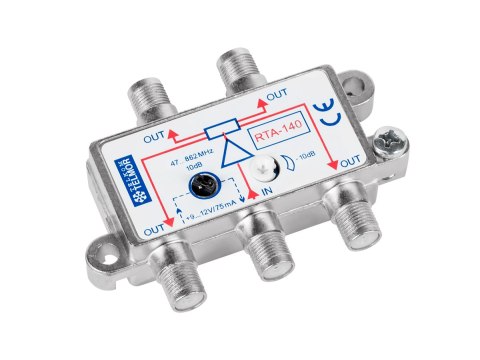 Rozgałęźnik TV RTA 140-aktywny 4-wyjścia-TELMOR