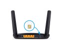 TP-LINK SIM/Dwupasmowy, bezprzewodowy router 4G LTE, AC750/ Archer MR200