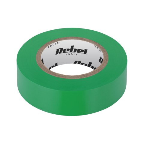 Taśma izolacyjna klejąca REBEL (0,13 mm x 19 mm x 10 yd) zielona