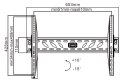 Uchwyt Basic do ściany 37-70 cali czarny LCD/PDP LP09