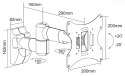 Uchwyt do ściany 13-42 cali srebrny LCD-UCH0043