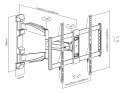 Uchwyt naścienny uniwersalny MONTEK do LED TV (37-70") MA3-346 regulacja w pionie i poziomie