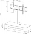 Uchwyt-stojak do LCD/Plasmy czarny obrotowy uniwersalny do 50kg/50"