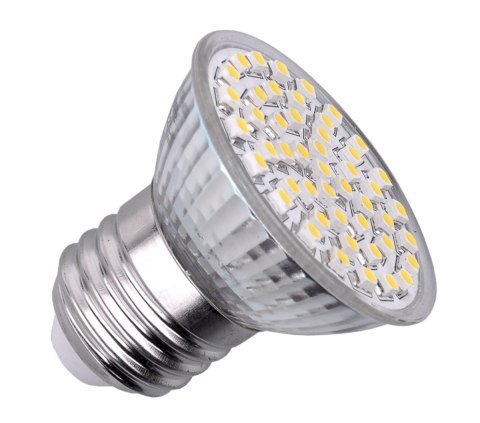 Żarówka 48 SMD (3,5W), E27 ciepły biały, 230 V