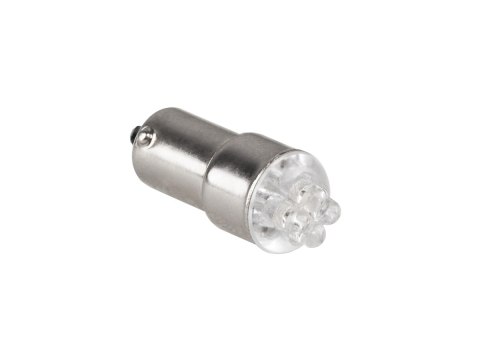 Żarówka samochodowa 12V BA9S- 4LED niebieska/blister-2szt