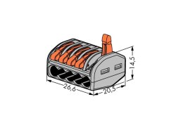 Złączka uniwersalna 5 x 4 mm 222-415 WAGO