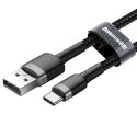 KABEL BASEUS CAFULE USBforTYPE-C GRAY/BL GRAY/BLACK, 3A, 0.5M
