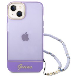 GUESS IPHONE 14 TRANSLUCENT PEARL STRAP GUHCP14SHGCOHU FIOLET/PURPLE